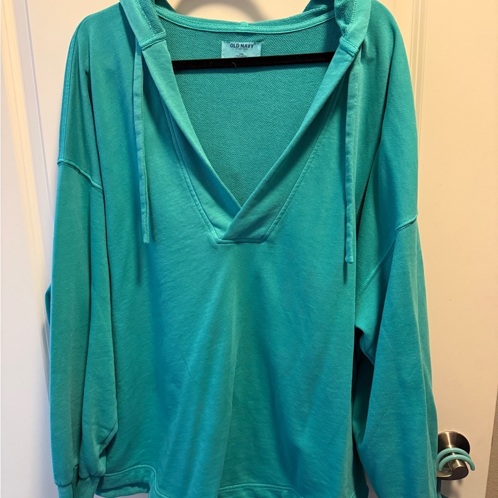 Old Navy Aqua Terry Hoodie